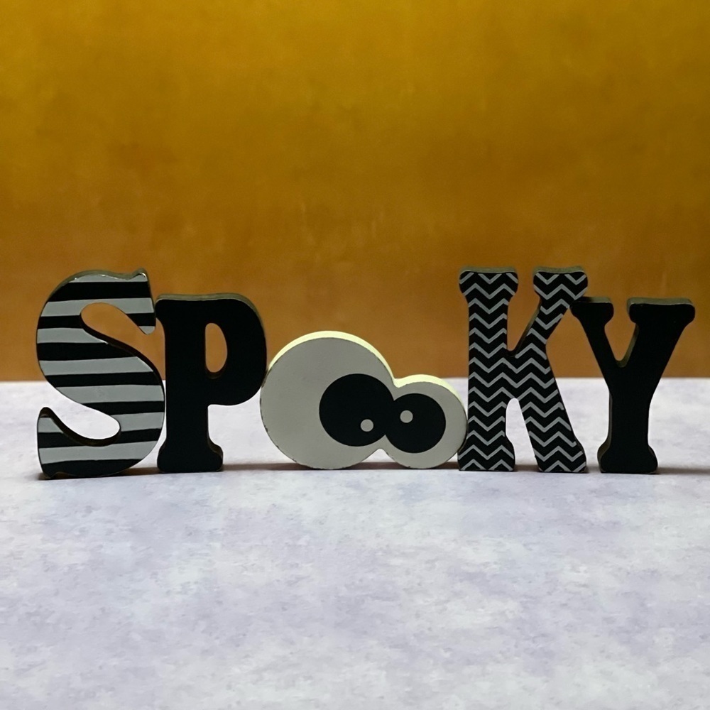 Wooden Spooky Sign